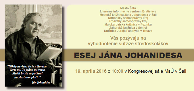 Esej Jána Johanidesa