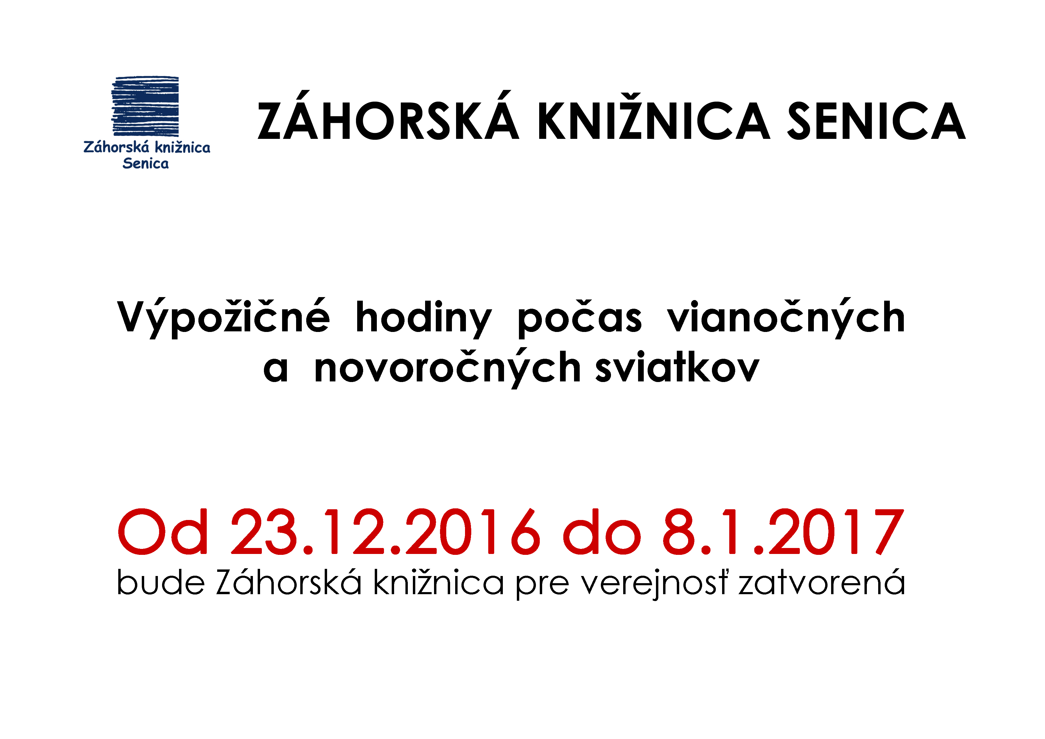 Príjemné prežitie vianočných sviatkov a úspešný rok 2017