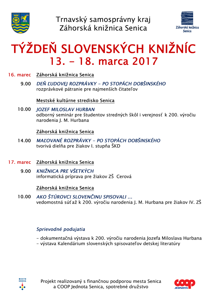 Týždeň slovenských knižníc 2017