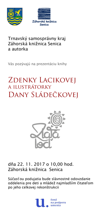 Pozvánka na prezentáciu knihy Zdenky Lacikovej