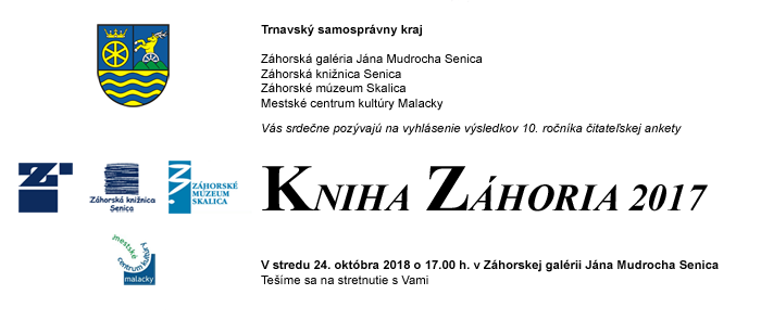 Pozvánka na Knihu Záhoria 2017