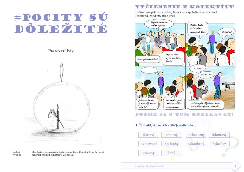 Pracovné listy #pocity sú dôležité sme odovzdali do škôl