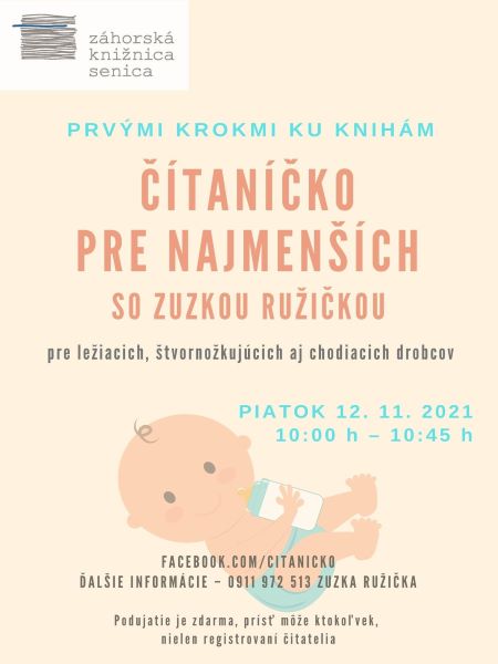 Čítaníčko pre najmenších so Zuzkou Ružičkou