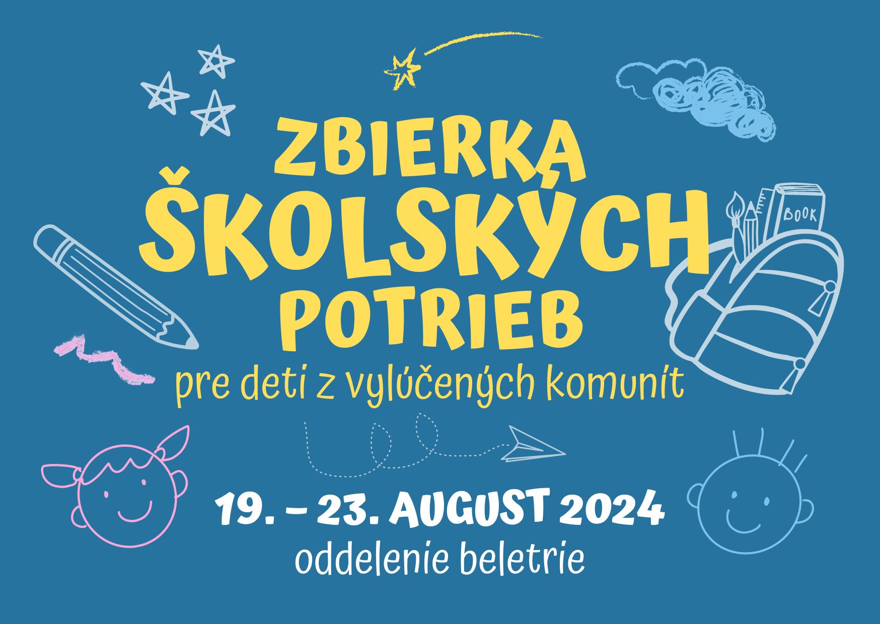 Chceme pomôcť deťom zo znevýhodneného prostredia