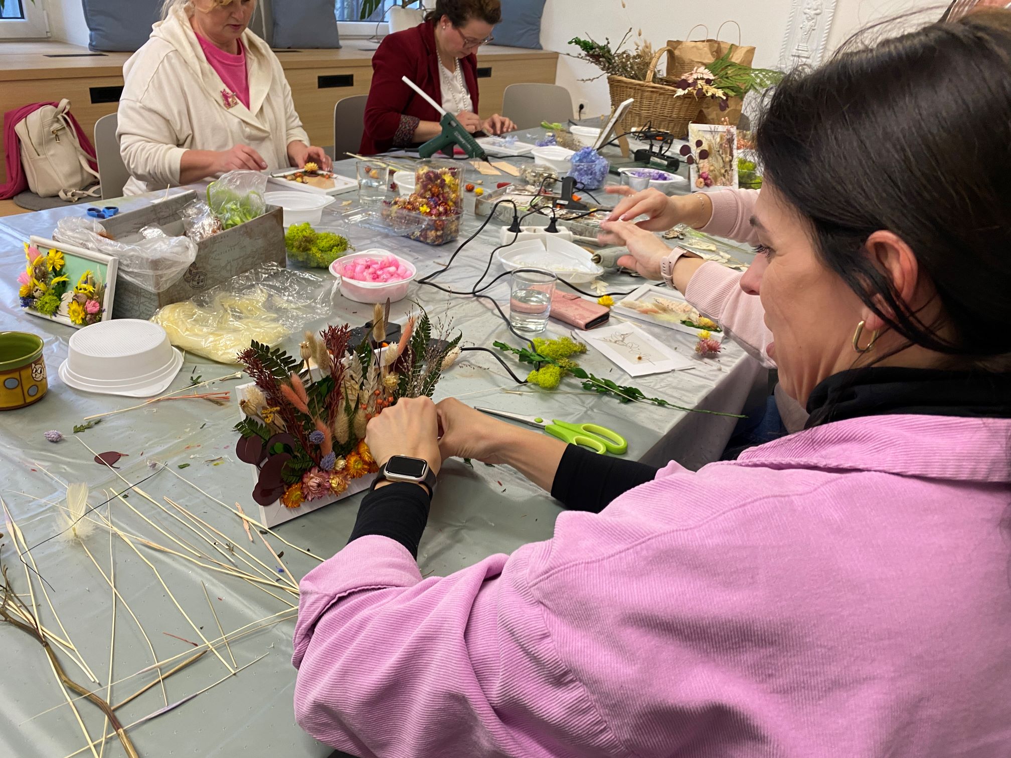 Aranžmány zo sušených kvetov s Dášou Satinovou