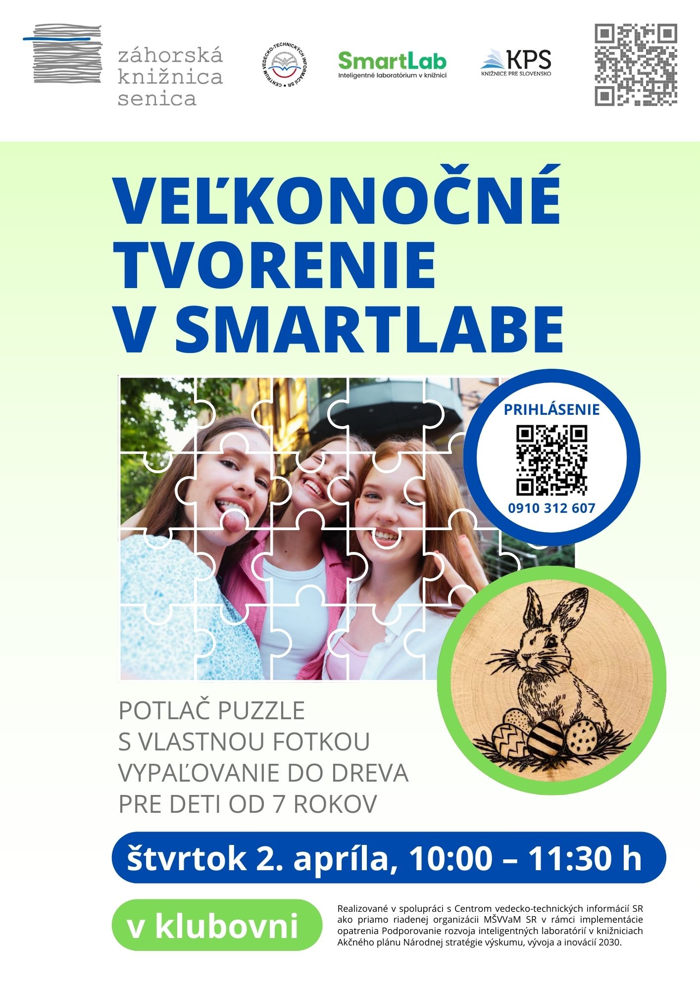 Záhorská knižnica Senica | Veľkonočné tvorenie v SmartLabe